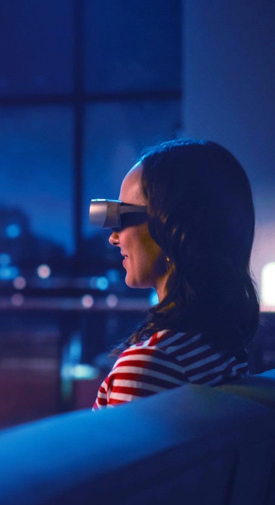 Person using VR headset
