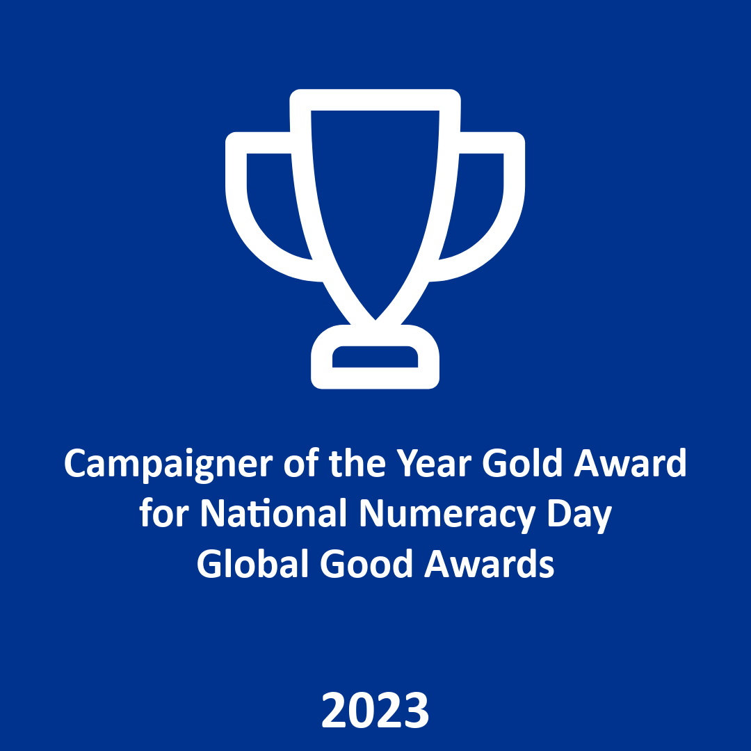 Campaigner of the Year Gold Award for National Numeracy Day, Global Good Awards 2023
