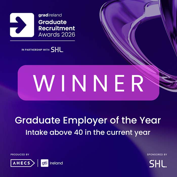 Winner - Graduate employer of the year 2026 - Intake above 40 in the current year