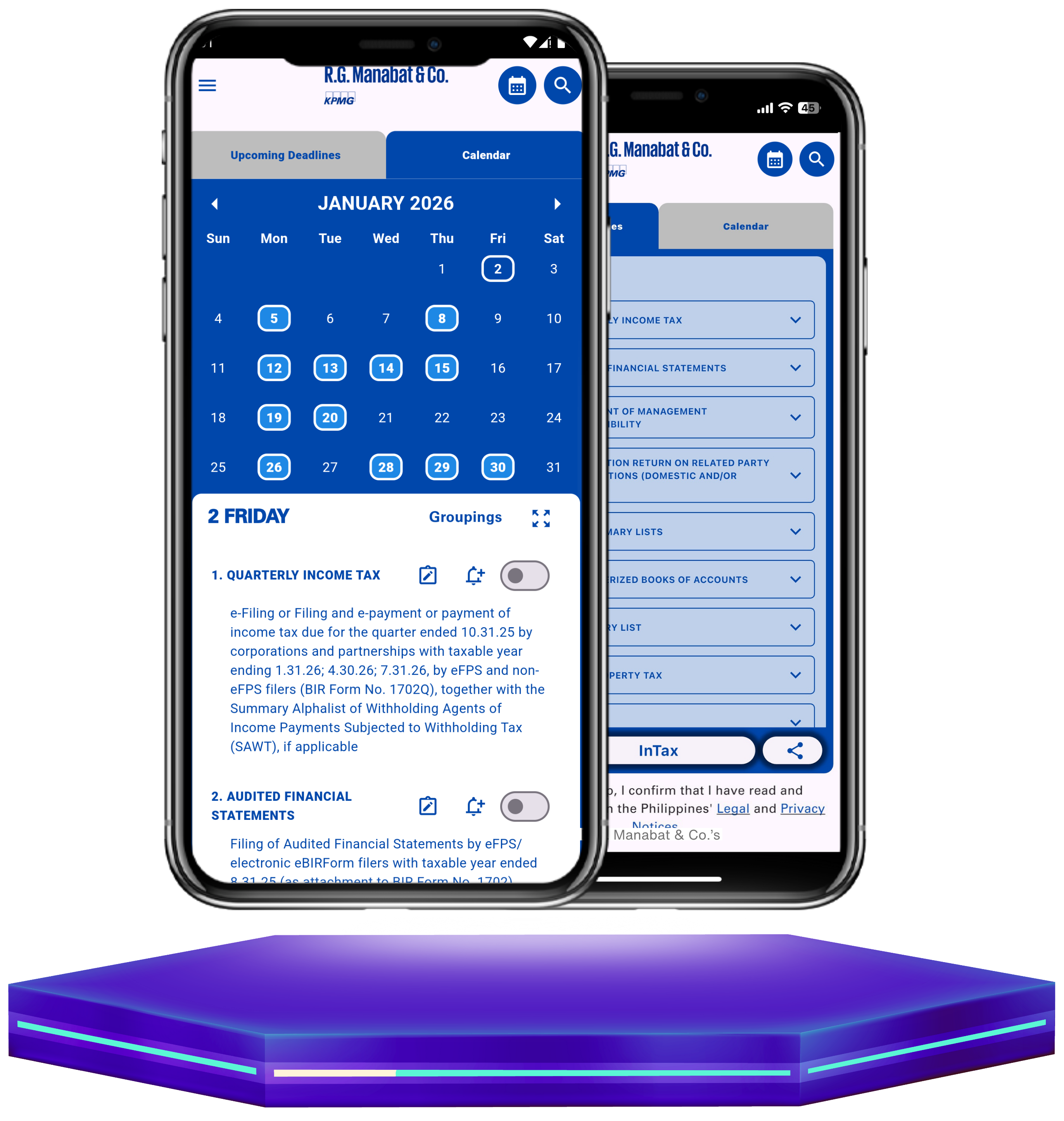 tax calendar app