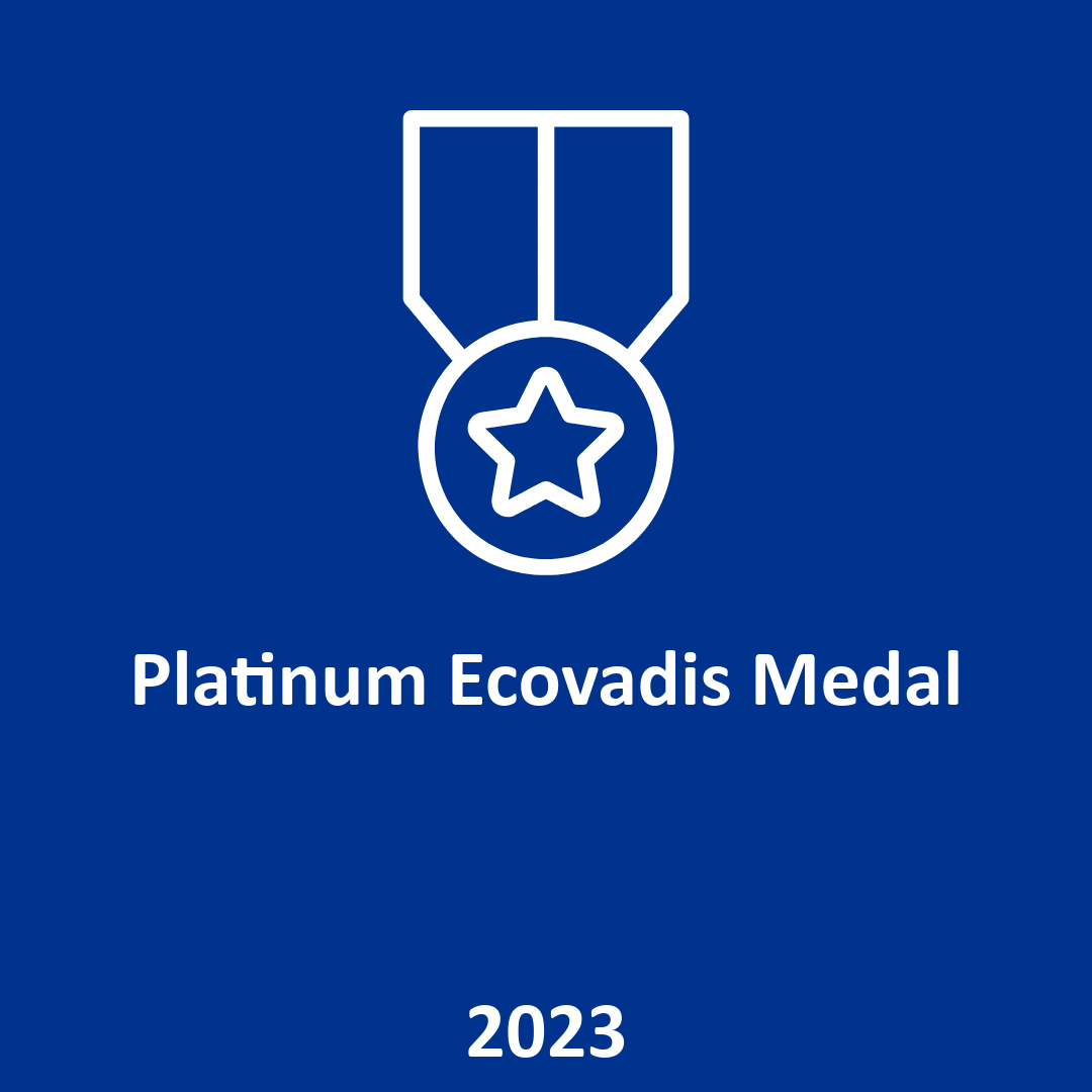 Platinum Ecovadis Medal 2023