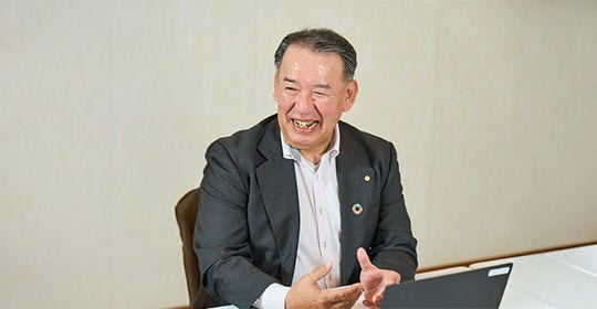 Japanese alt text: ミヨシ油脂　志田氏