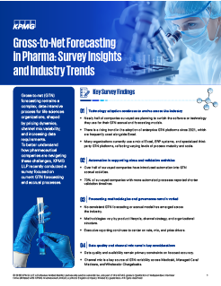 Gross‑to‑Net Forecasting in Pharma: Survey Insights and Industry Trends