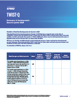 TWIST-Q - Second Quarter 2026