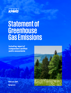 Statement of Greenhouse Gas Emissions